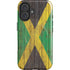 Jamaican Flag Dark Wood iPhone 17 Magsafe Impact Case